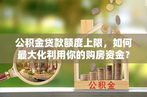 金阳公积金贷款额度上限，如何最大化利用你的购房资金？