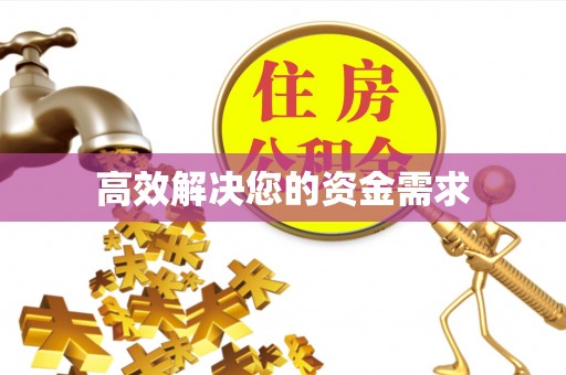 金阳高效解决您的资金需求