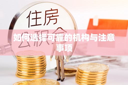 金阳如何选择可靠的机构与注意事项
