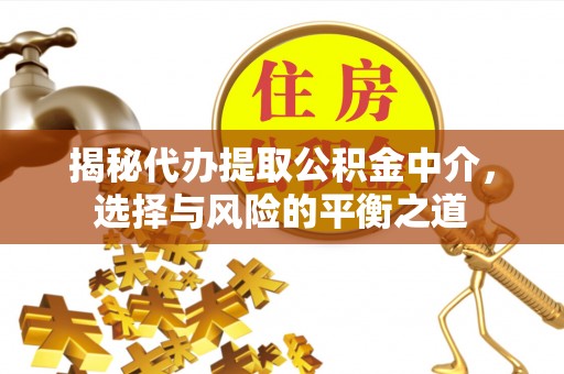 金阳揭秘代办提取公积金中介，选择与风险的平衡之道