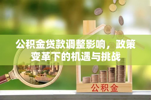 金阳公积金贷款调整影响，政策变革下的机遇与挑战