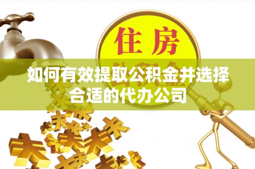 金阳如何有效提取公积金并选择合适的代办公司